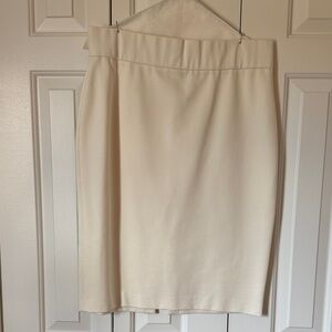 ANTONIO MELANI Cream Pencil Skirt